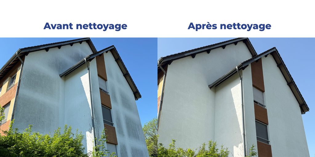 Nettoyage de façade d’une copropriété à Besançon dans le Doubs