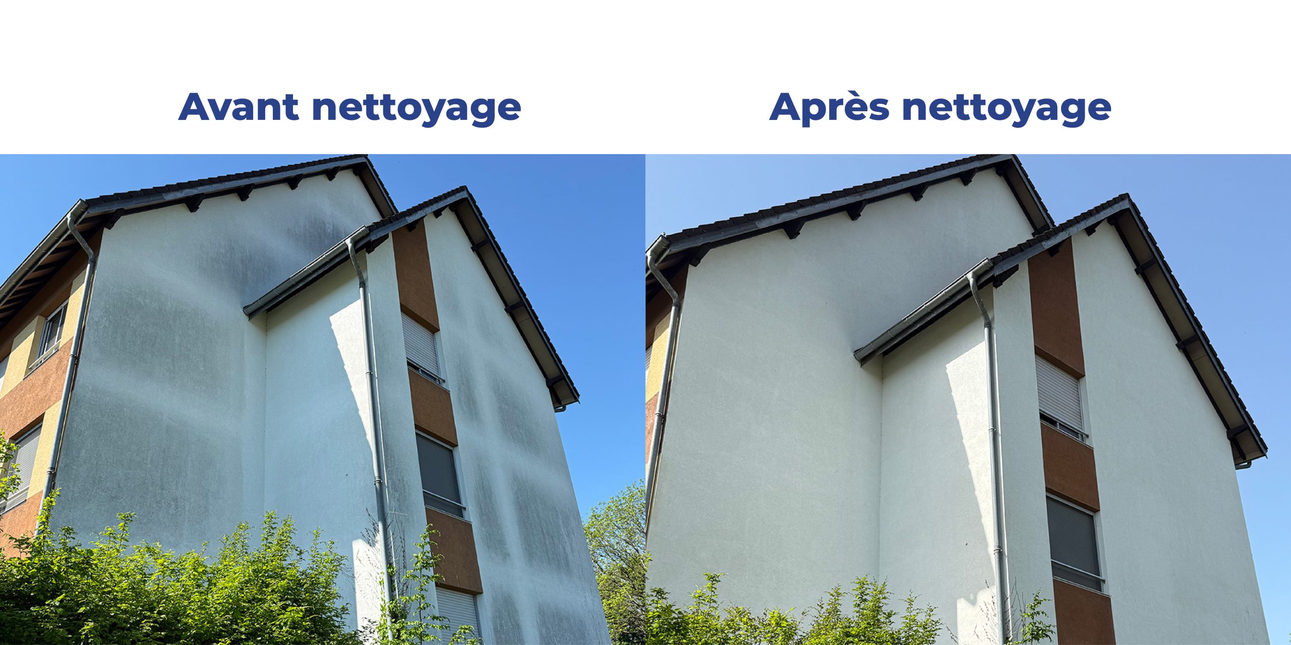 Nettoyage de façade d’une copropriété à Besançon dans le Doubs