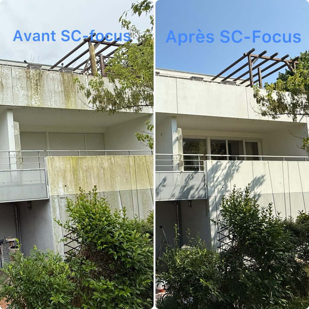 Nettoyage d’une façade d’un immeuble à Thann proche de Willer-sur-Thur